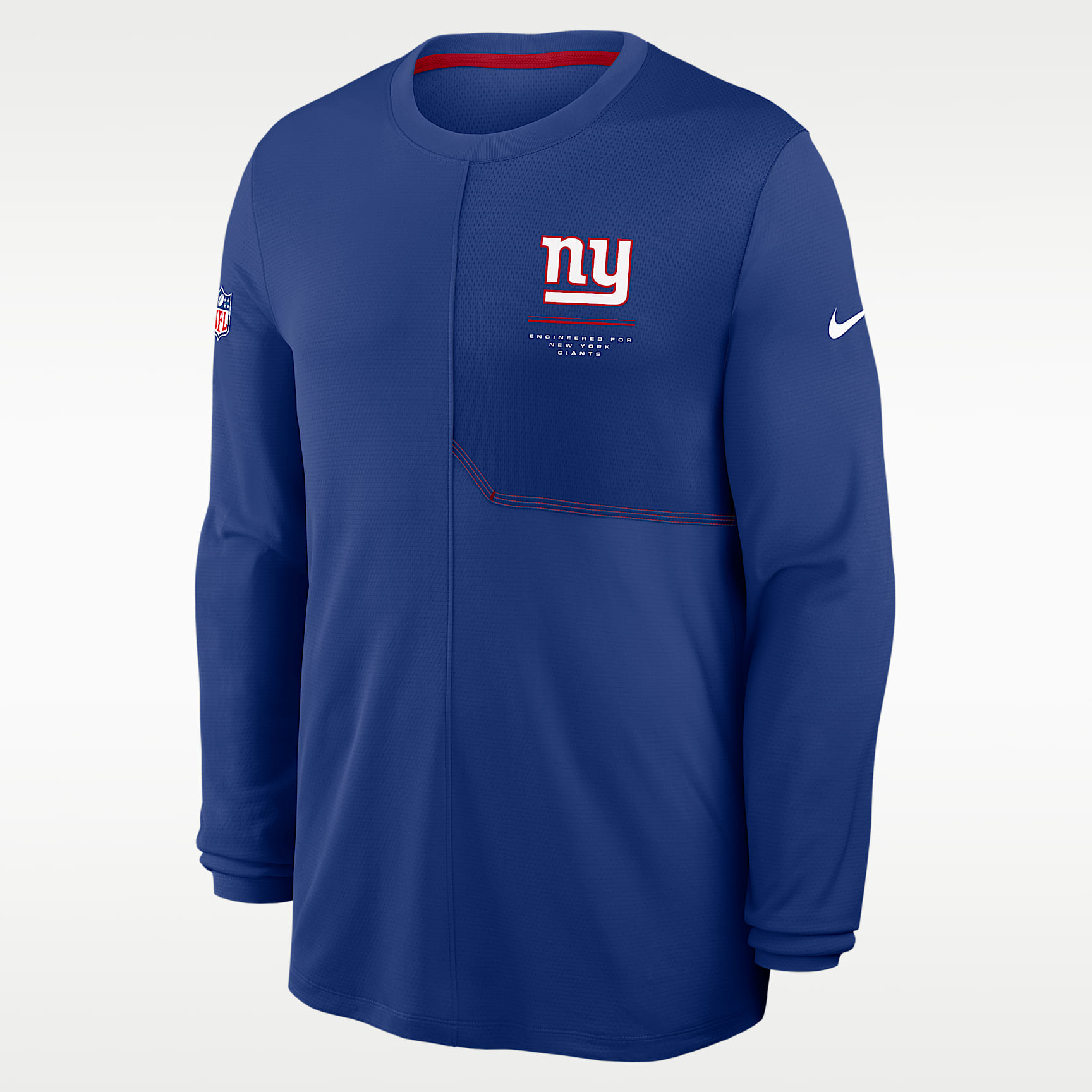 New York Giants Sideline Coach Men's Nike Dri-FIT NFL Long-Sleeve